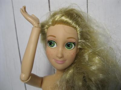 rapunzel hair doll head